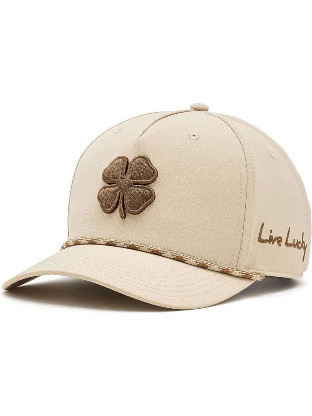 Stylish Black Adjustable Rope Hat - Classic 5-Panel Design for All Seasons